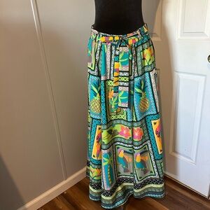 Cato Tropical Print Maxi Skirt size M